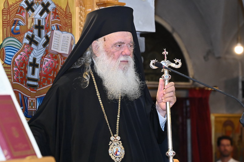 Προεξάρχοντος του Αρχιεπισκόπου Αθηνών ο πανηγυρικός εσπερινός της Μεταμορφώσεως Του Σωτήρος στο Μοσχάτο