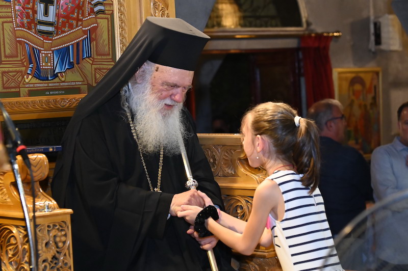 Προεξάρχοντος του Αρχιεπισκόπου Αθηνών ο πανηγυρικός εσπερινός της Μεταμορφώσεως Του Σωτήρος στο Μοσχάτο