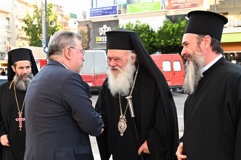 Προεξάρχοντος του Αρχιεπισκόπου Αθηνών ο πανηγυρικός εσπερινός της Μεταμορφώσεως Του Σωτήρος στο Μοσχάτο