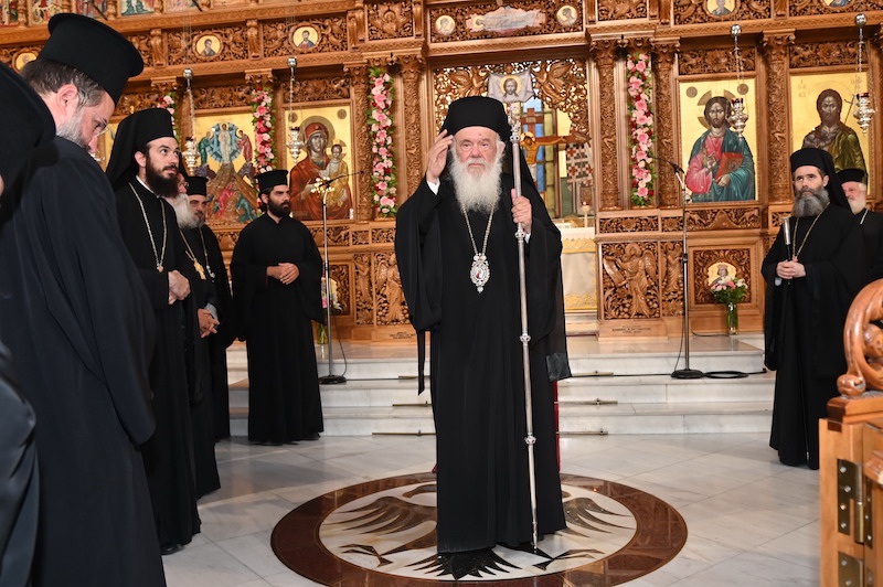 Προεξάρχοντος του Αρχιεπισκόπου Αθηνών ο πανηγυρικός εσπερινός της Μεταμορφώσεως Του Σωτήρος στο Μοσχάτο