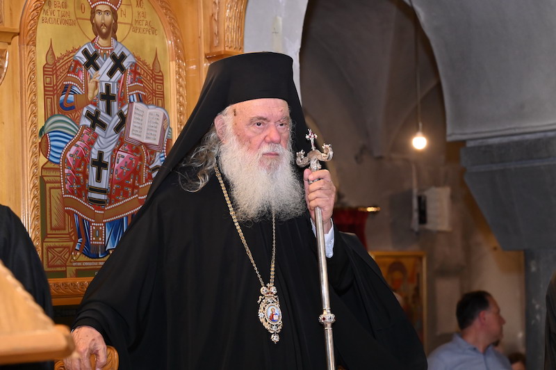 Προεξάρχοντος του Αρχιεπισκόπου Αθηνών ο πανηγυρικός εσπερινός της Μεταμορφώσεως Του Σωτήρος στο Μοσχάτο