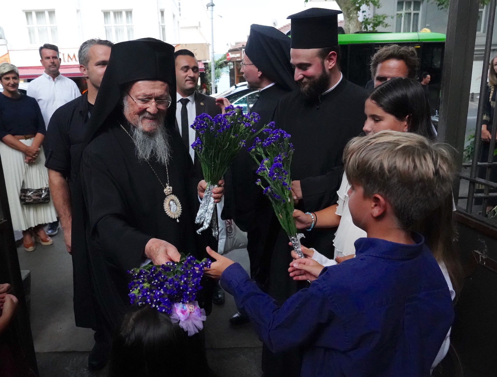 Στον παρακλητικό κανόνα του ναού της Κοιμήσεως της Θεοτόκου Βοσπόρου ο Οικουμενικός Πατριάρχης 