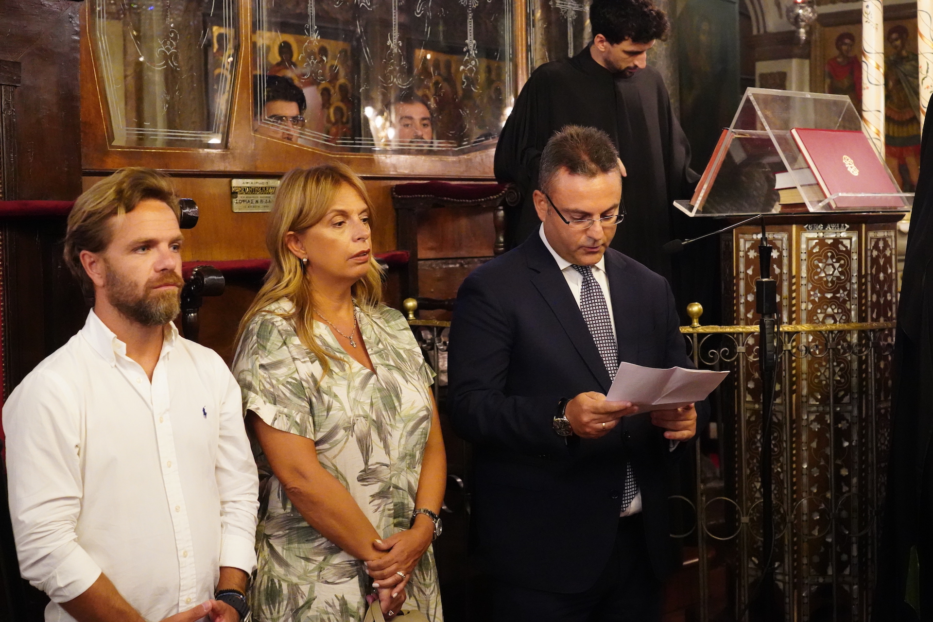 Στον παρακλητικό κανόνα του ναού της Κοιμήσεως της Θεοτόκου Βοσπόρου ο Οικουμενικός Πατριάρχης 