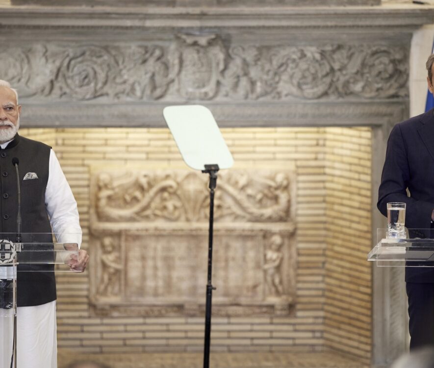 Τον Ινδό ομόλογο του Ναρέντρα Μόντι δέχθηκε στο Μέγαρο Μαξίμου ο Πρωθυπουργός Κυριάκος Μητσοτάκης
