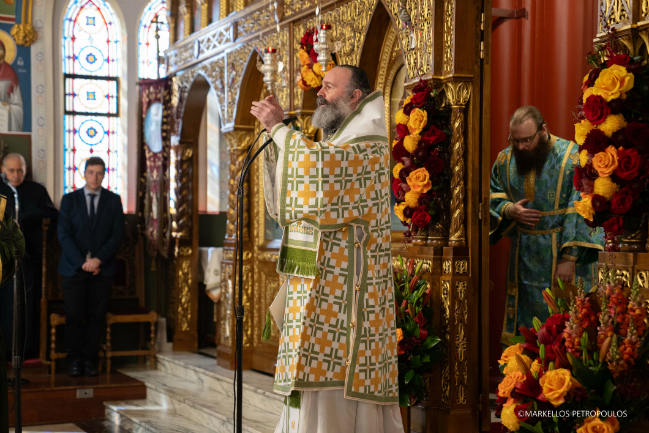Ο Αρχιεπίσκοπος Αυστραλίας στην εορτάζουσα Ενορία - Κοινότητα Αγίου Νεκταρίου στο Σύδνεϋ