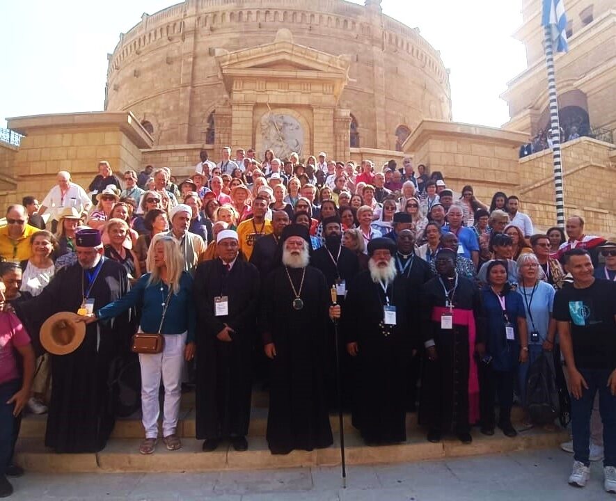 Πολυμελή όμιλο ξένων επισκεπτών δέχθηκε ο Πατριάρχης Αλεξανδρείας στην Ι.Μ. Αγίου Γεωργίου παλαιού Καίρου
