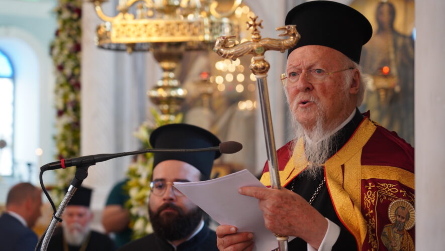 Χοροστασία του Οικουμενικού Πατριάρχη στον Ιερό Ναό Αγίου Νικολάου Πύργου
