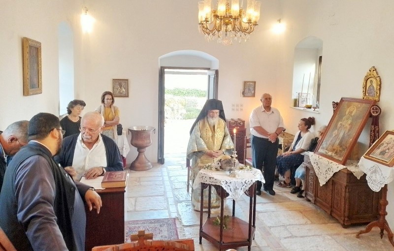 Αρχιερατική Θεία Λειτουργία προς τιμήν της Αγιοκατάταξης της Οσίας Γαβριηλίας στη Λέρο