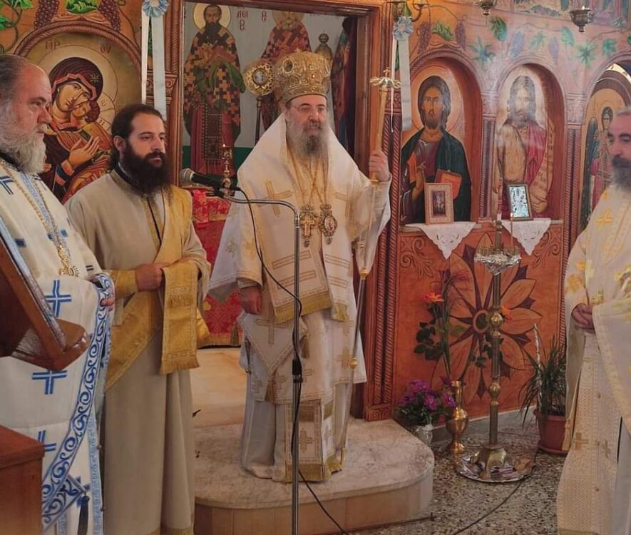 Ο Μητροπολίτης Χρυσόστομος στις Φυλακές των Πατρών για την εορτή του Αγίου Λογγίνου