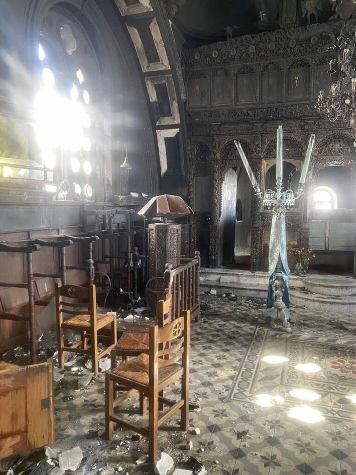 Συμφορά στην Αστυπάλαια - Κάηκε η εκκλησία της Παναγίας και υπέστη ζημιές η Ιερά Εικόνα της