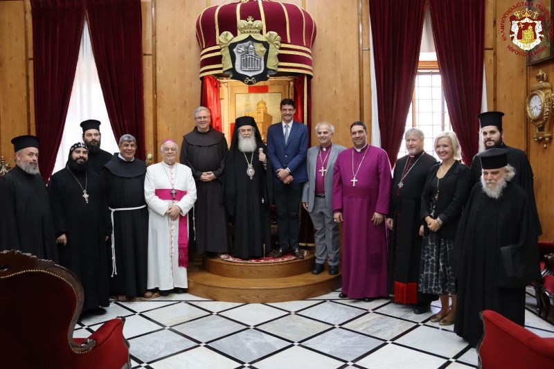 Τον προϊστάμενο του γραφείου της ΕΕ στην Δυτική Όχθη δέχθηκε ο Πατριάρχης Ιεροσολύμων