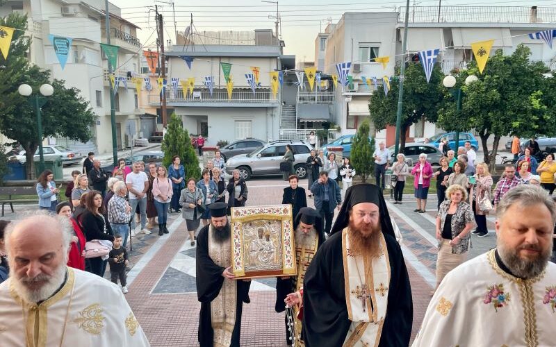 Υποδοχή της Παναγίας Αρεθιώτισσας Κυράς του Βάλτου στον Άγιο Δημήτριο Βόλου
