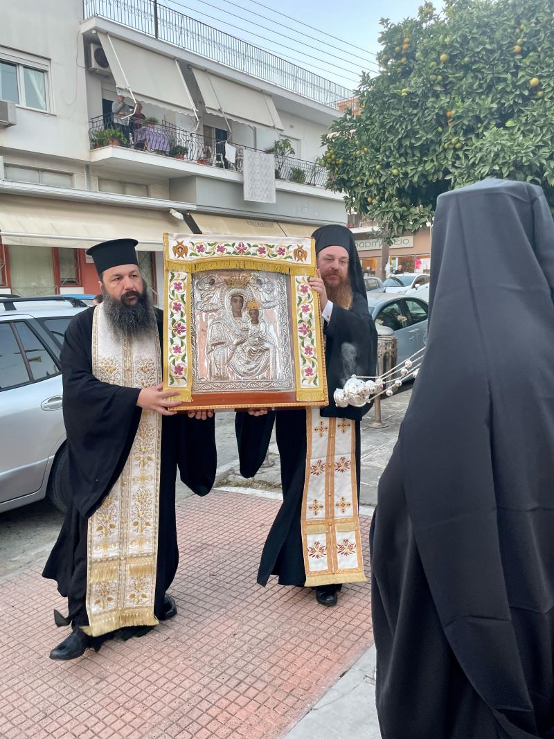 Υποδοχή της Παναγίας Αρεθιώτισσας Κυράς του Βάλτου στον Άγιο Δημήτριο Βόλου