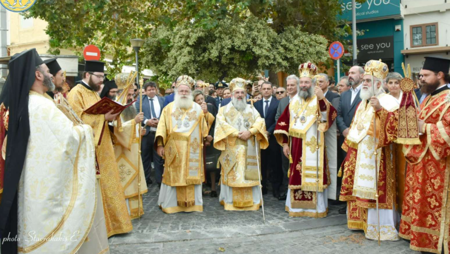 Λαμπρά εορτάστηκε ο πολιούχος του Ηρακλείου Κρήτης, Άγιος Μηνάς