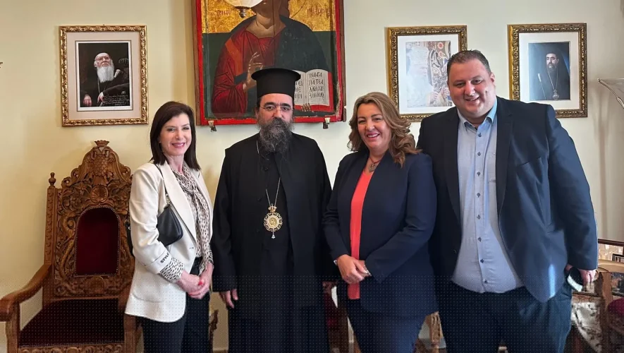 Επίσκεψη της Ευρωβουλευτή Άννα Μισέλ Ασημακοπούλου στον Μητροπολίτη Καστορίας Καλλίνικο
