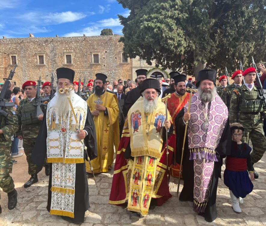 Λαμπρός ο εορτασμός για τη συμπλήρωση 157 ετών από την Αρκαδική Εθελοθυσία στη Μητρόπολη Ρεθύμνης