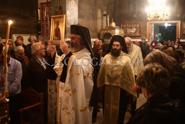 Ο Επίσκοπος Φωτικής Νεκτάριος στον πανηγυρικό εσπερινό του Αγίου Σάββα στο Αντικαρκινικό Νοσοκομείο Αθηνών (Φωτορεπορτάζ)