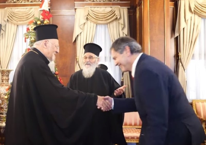 Ομάδα προσκυνητών από τη Λέρο, στην υπογραφή της Αγιοκατάταξης της Μοναχής Γαβριήλιας της Κωνσταντινουπολίτιδος