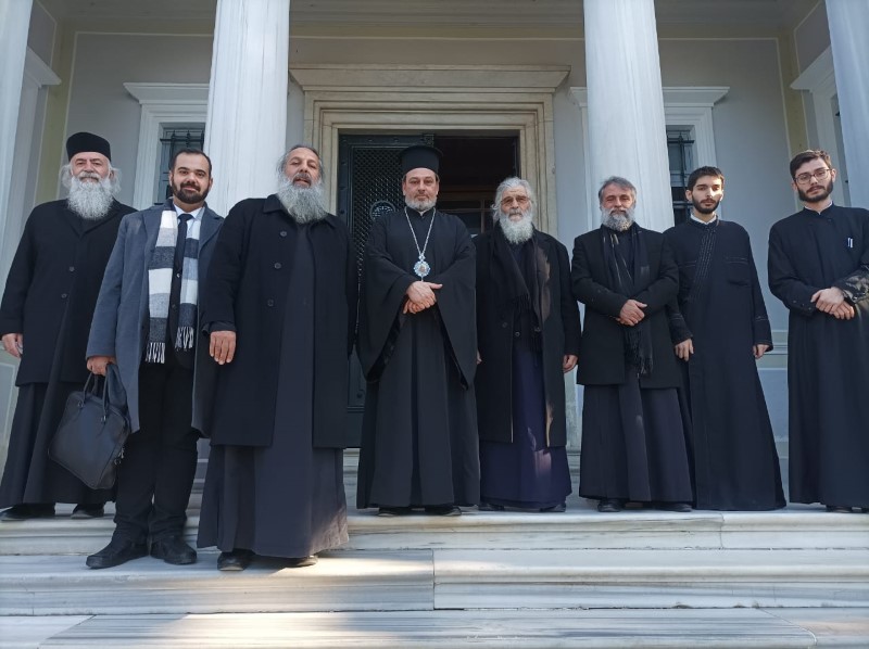 Ομάδα προσκυνητών από τη Λέρο, στην υπογραφή της Αγιοκατάταξης της Μοναχής Γαβριήλιας της Κωνσταντινουπολίτιδος