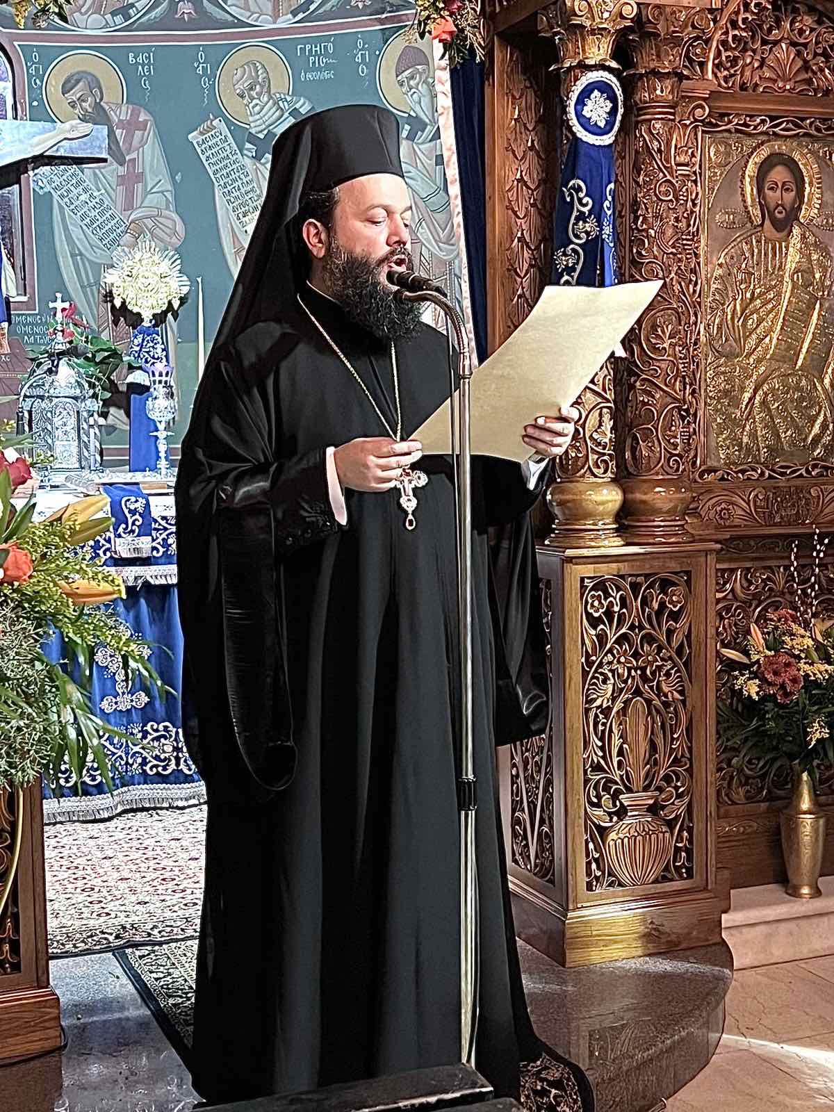 Τελετή μετακομιδής Ιερού Σκηνώματος Αγίου Ελευθερίου στη νέα Λάρνακα στη Νέα Ιωνία Αττικής