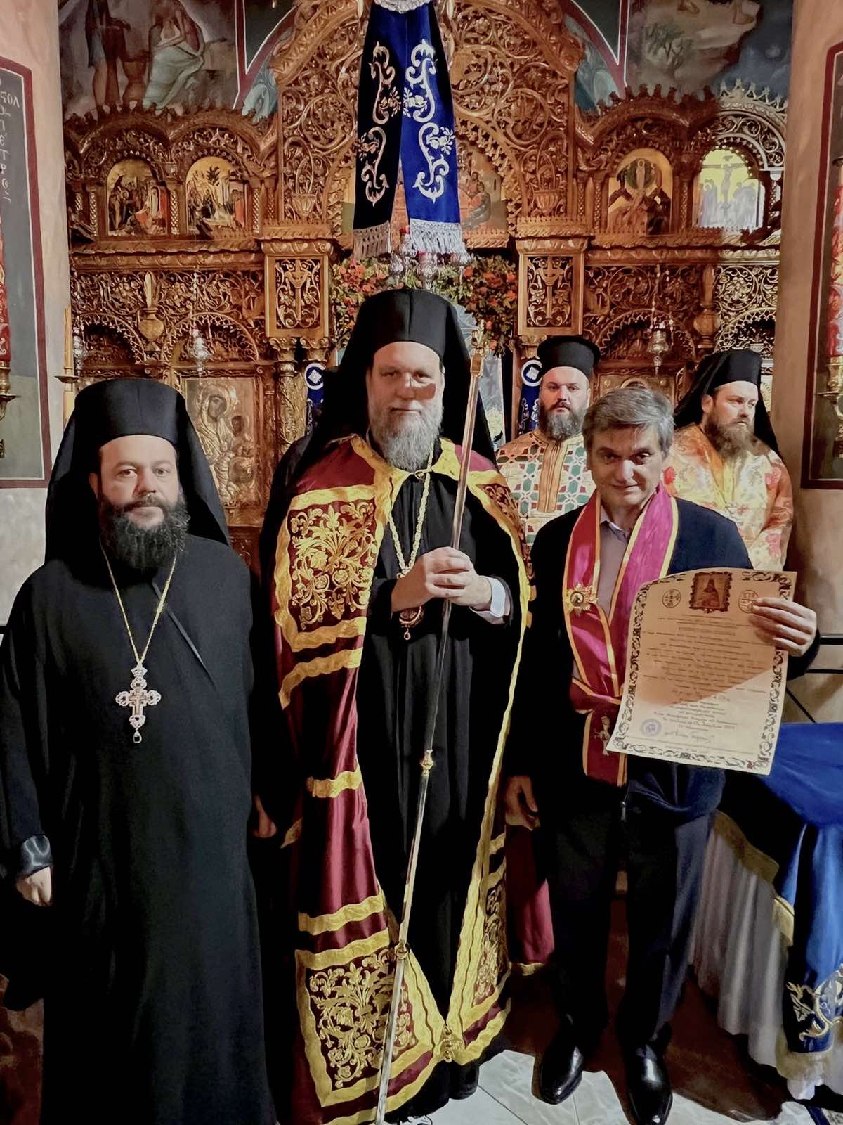 Τελετή μετακομιδής Ιερού Σκηνώματος Αγίου Ελευθερίου στη νέα Λάρνακα στη Νέα Ιωνία Αττικής