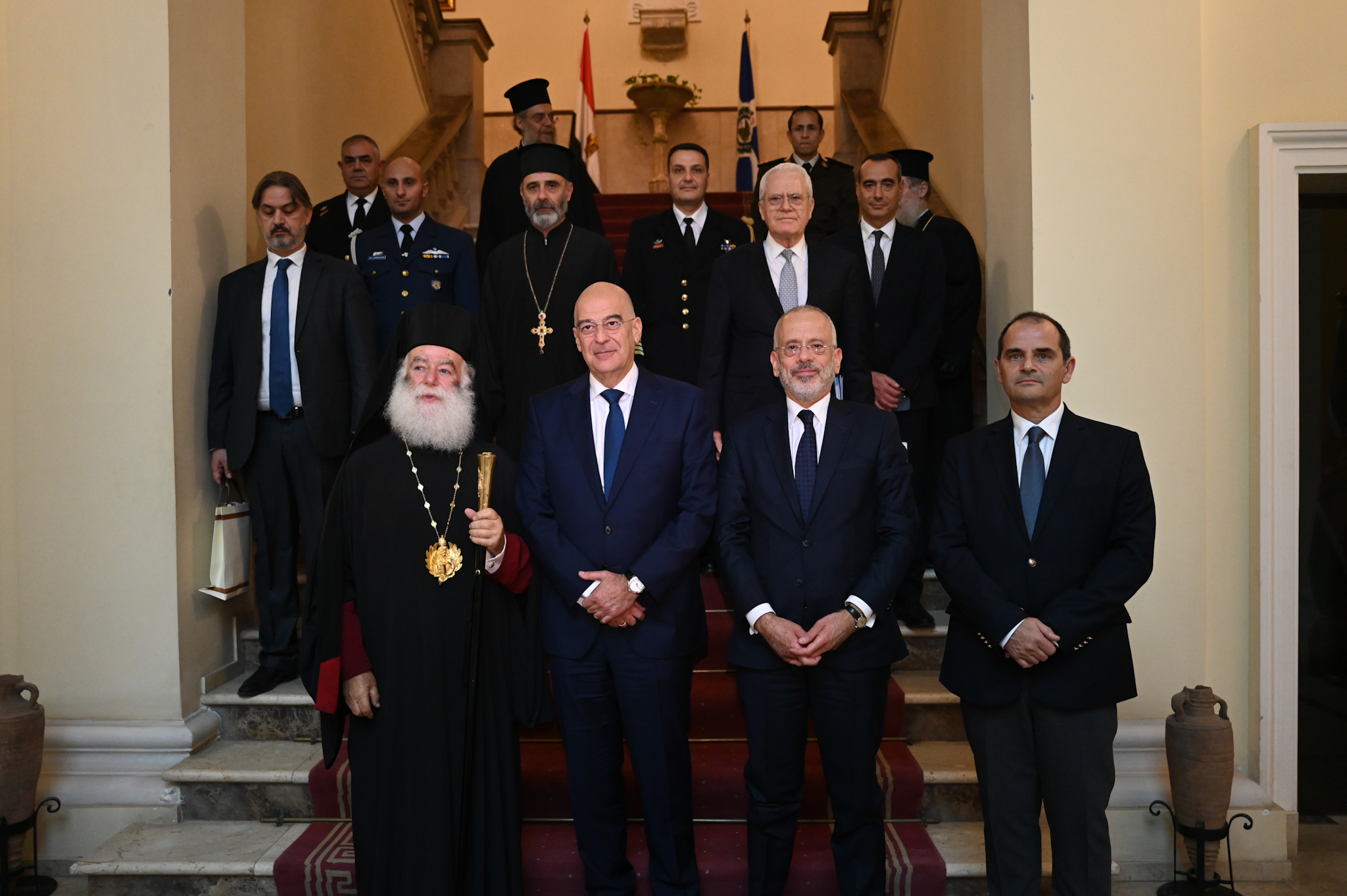 Τον Υπουργό Εθνικής Άμυνας της Ελλάδος Νίκο Δένδια δέχθηκε στην Αλεξάνδρεια ο Πατριάρχης Θεόδωρος