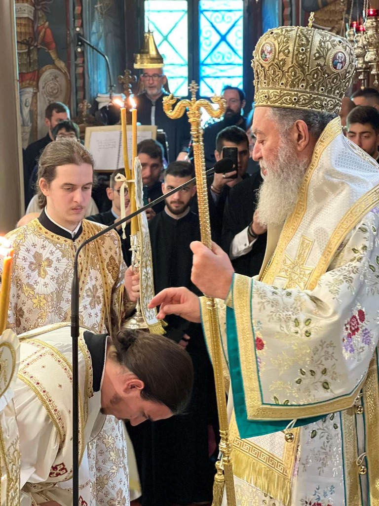 Χειροτονία διακόνου στην Ιερά Μητρόπολη Χαλκίδος 