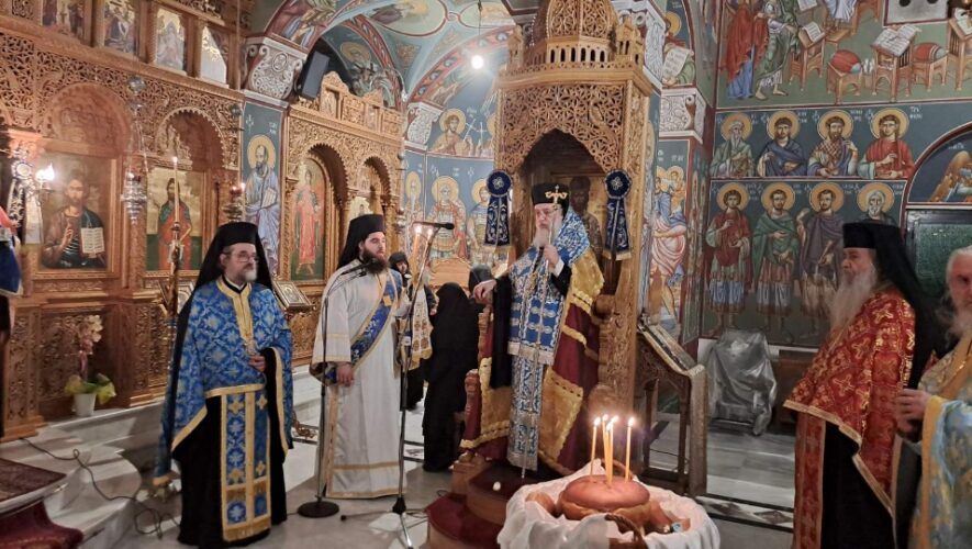 Πανηγυρικός εσπερινός στην Ιερά Μονή Οσίου Θεοδοσίου του Κοινοβιάρχου