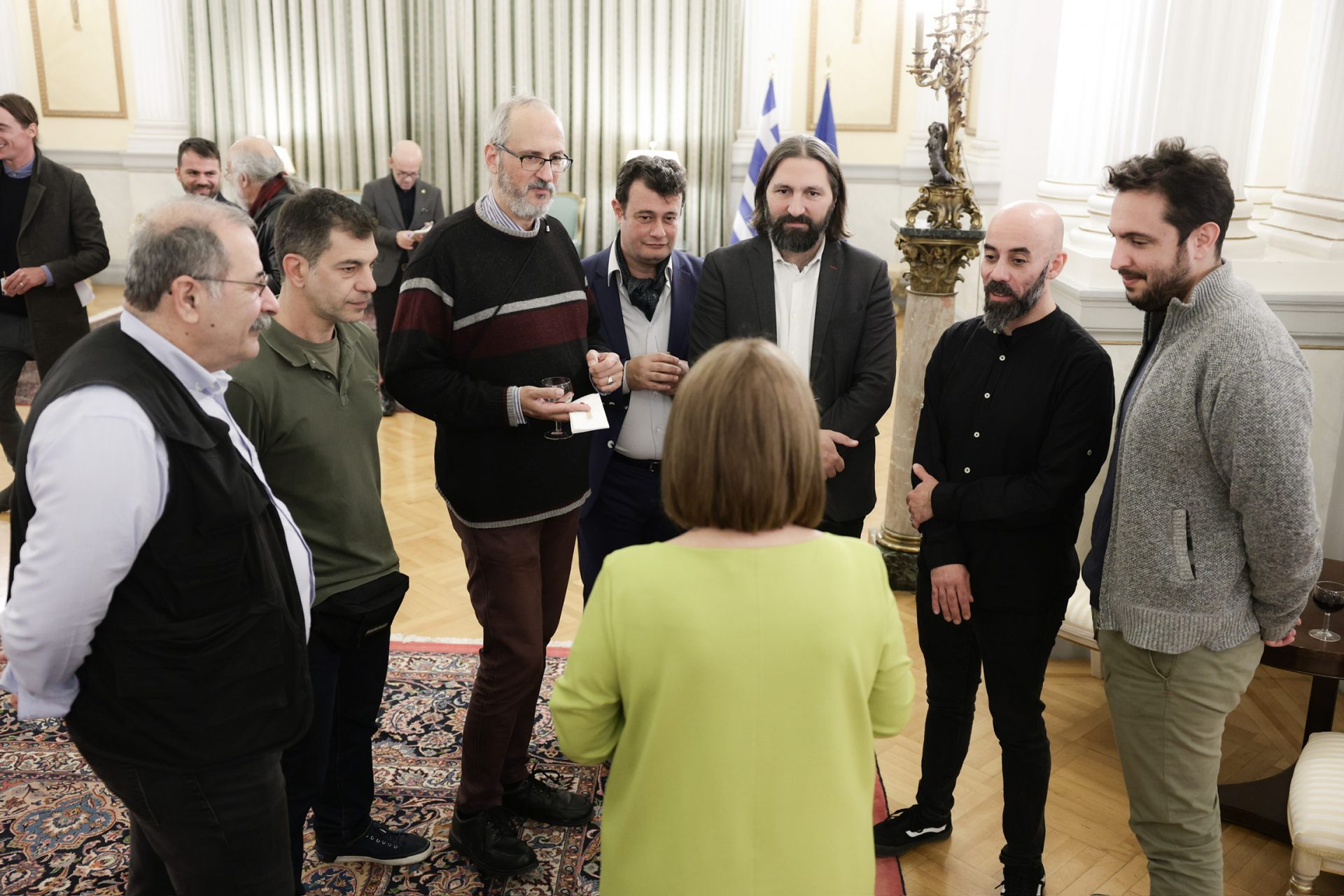 Προεδρικό Μέγαρο Ευχές για το νέο έτος με διαπιστευμένους εκπροσώπους του Τύπου αντάλλαξε η Πρόεδρος της Δημοκρατίας 2