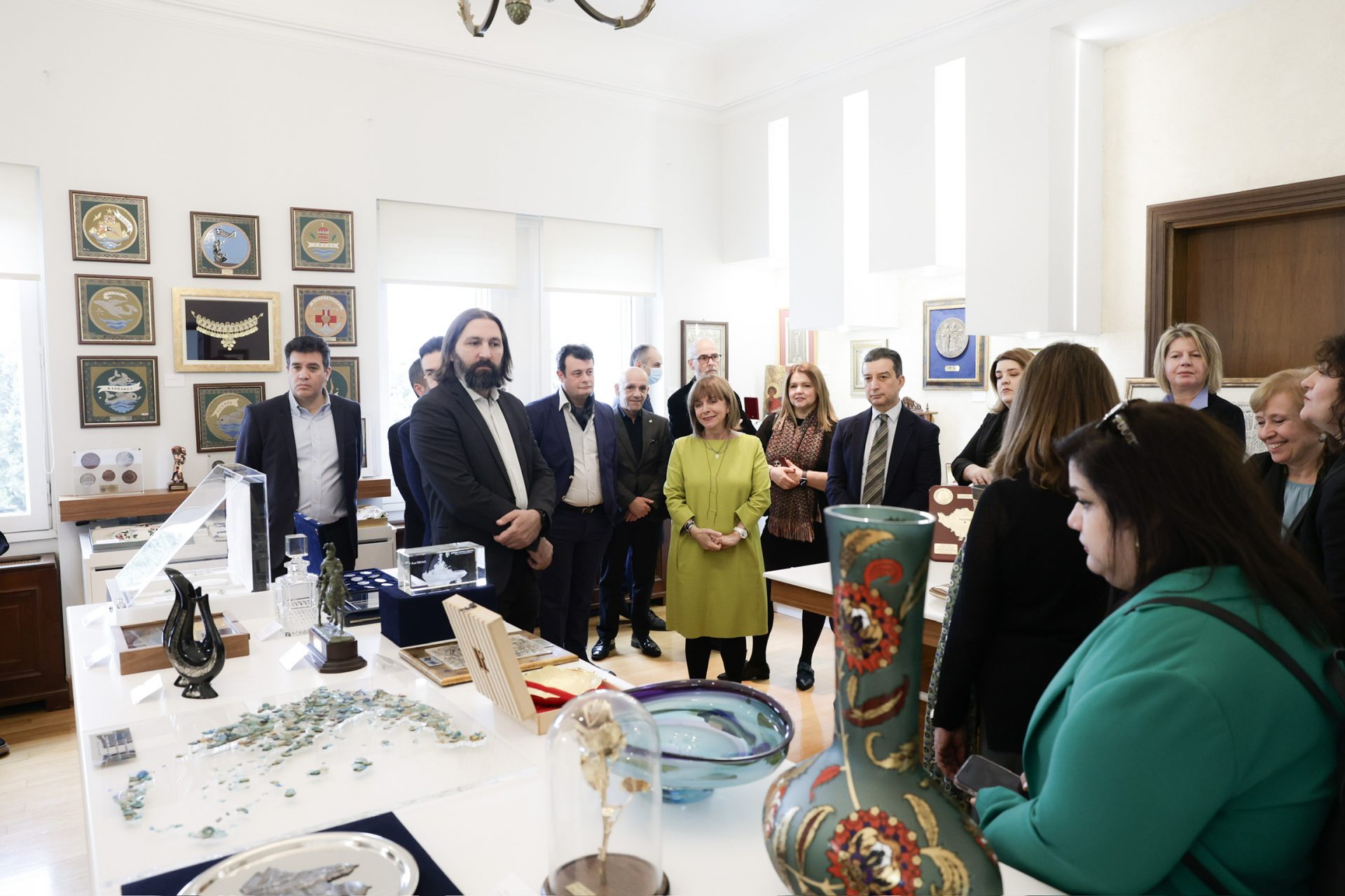 Προεδρικό Μέγαρο Ευχές για το νέο έτος με διαπιστευμένους εκπροσώπους του Τύπου αντάλλαξε η Πρόεδρος της Δημοκρατίας 2