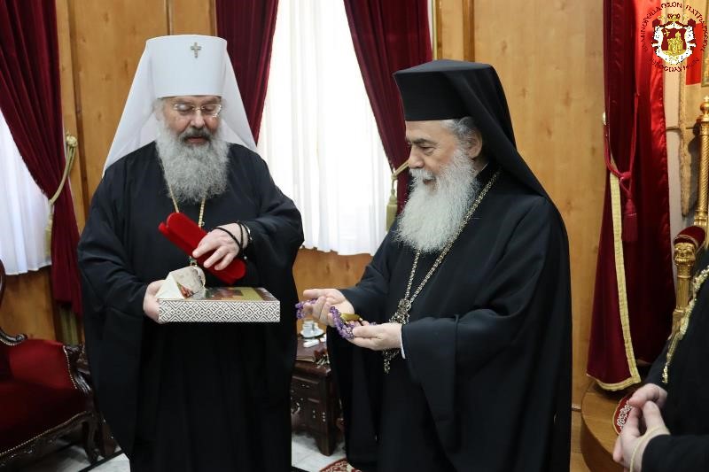 Τον Μητροπολίτη Καζάν Κύριλλο δέχθηκε ο Πατριάρχης Θεόφιλος στους Αγίους Τόπους