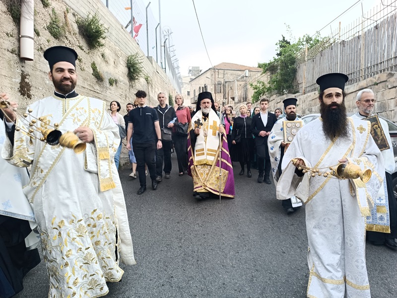 Άγιοι Τόποι: Η εορτή της Εγέρσεως του Λαζάρου στο Προσκύνημα της Ανάληψης στο Όρος των Ελαιών