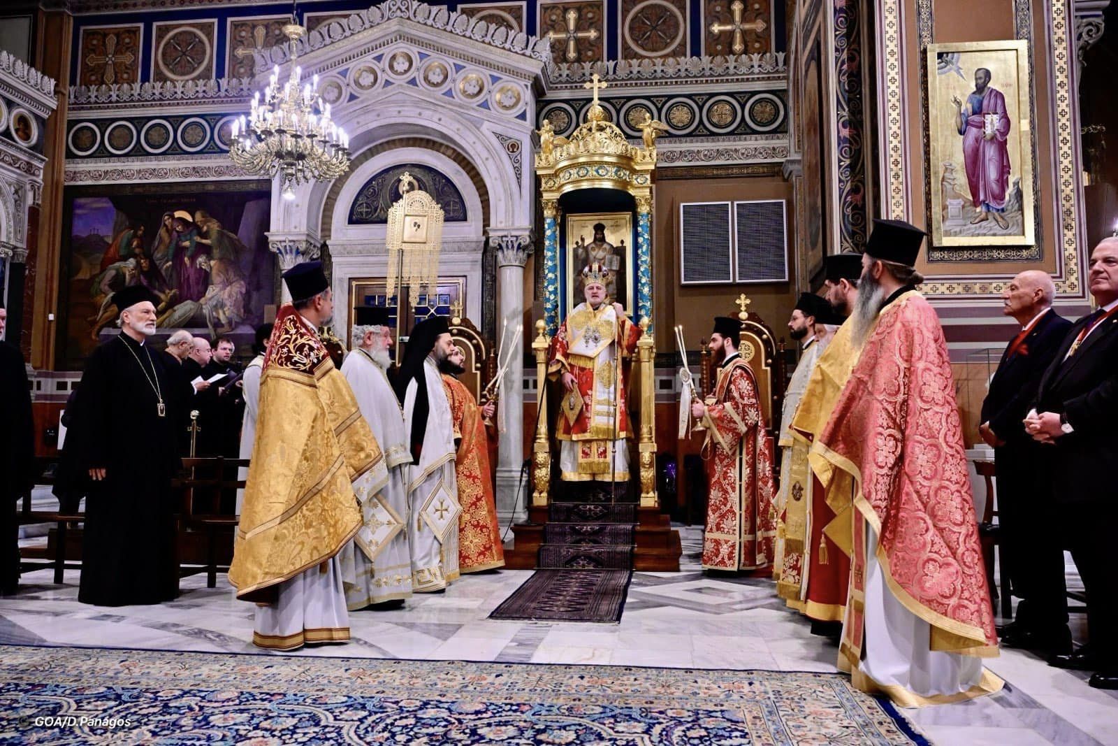 elpidophoros amerikis ieros kathedrikos naos athinon mnymosino tourkiki eisvoli kypros athina synedrio arxonton arxon