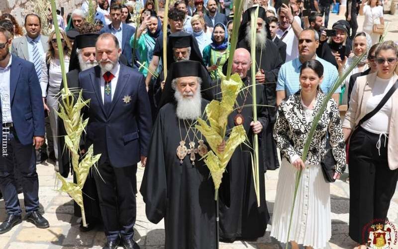Κυριακή των Βαϊών στο Πατριαρχείο Ιεροσολύμων