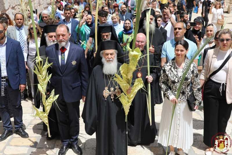 Κυριακή των Βαϊών στο Πατριαρχείο Ιεροσολύμων