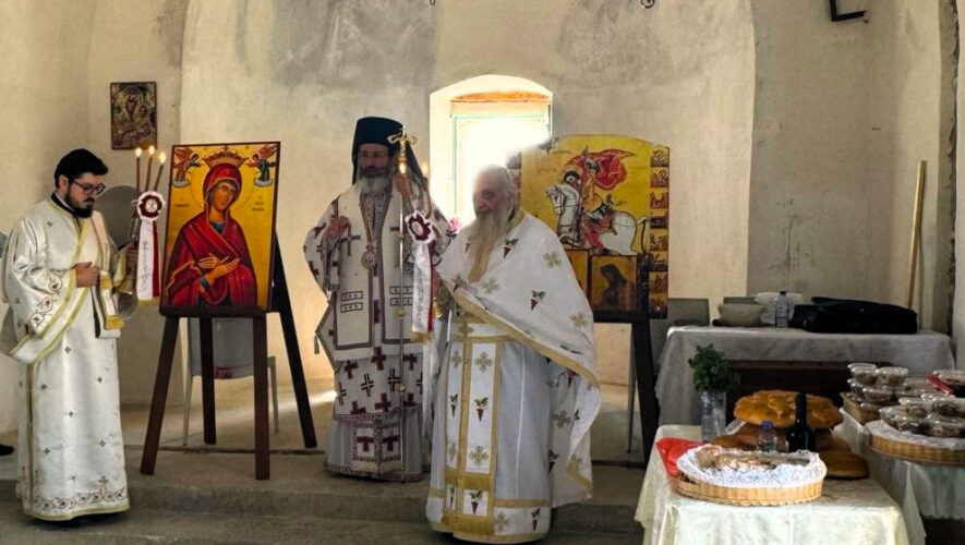 Θεία Λειτουργία στη χάρη του Αγίου Γεωργίου στο κατεχόμενο χωριό Γούφες