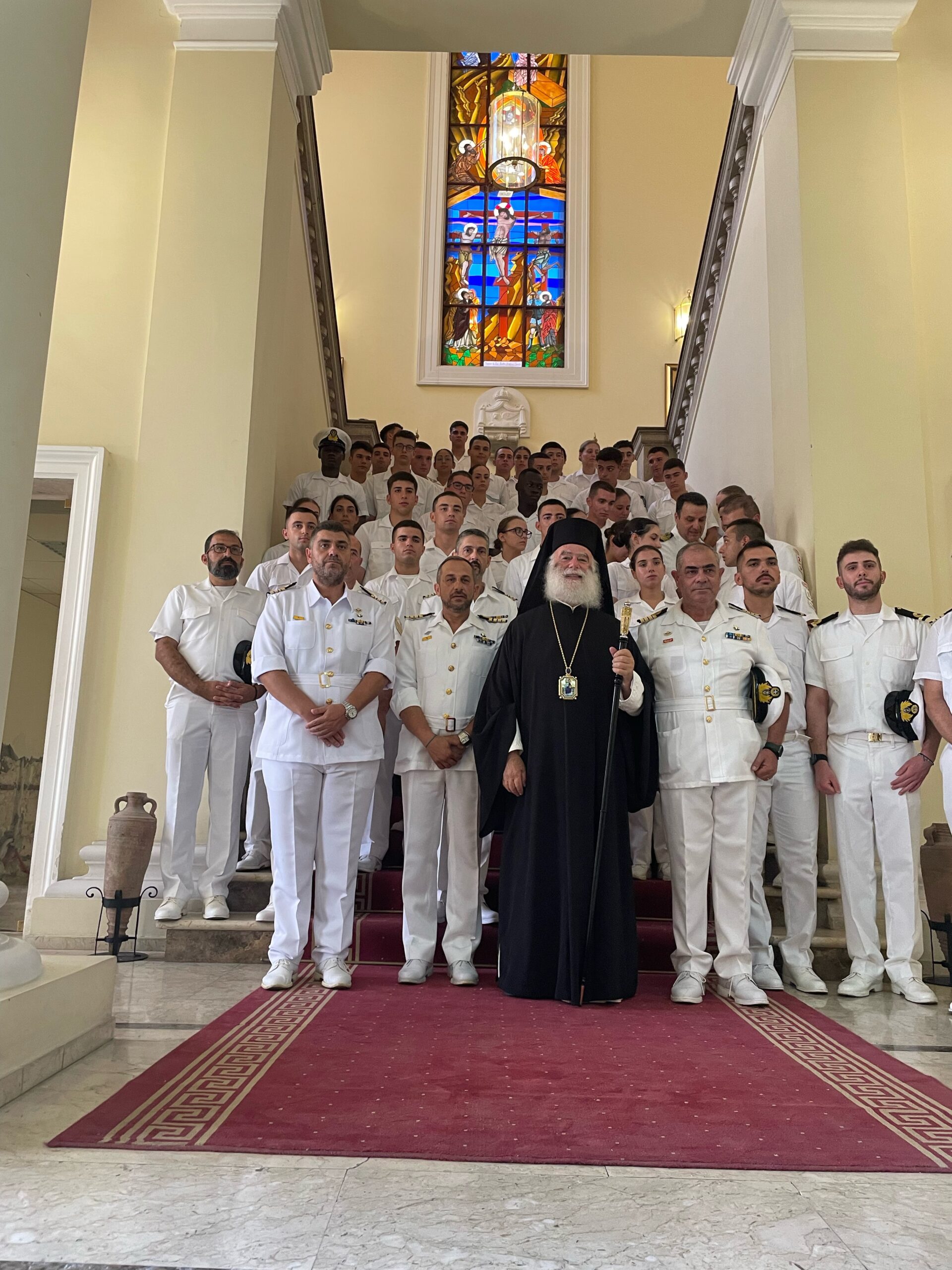 Ο Κυβερνήτης και το πλήρωμα του Α/Γ «Χίος» επισκέφθηκε τον Πατριάρχη Αλεξανδρείας 