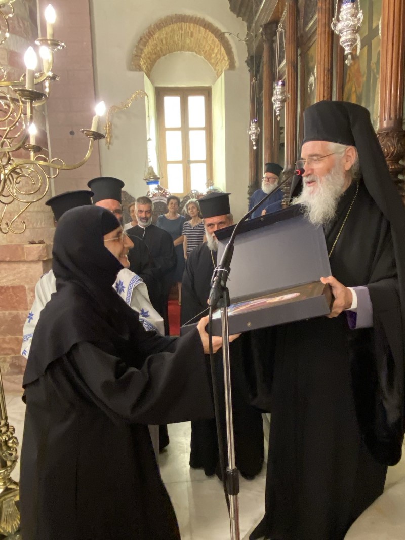 Πλήθος πιστών από την Λέρο στον πρώτο εορτασμό της Οσίας Γερόντισσας Γαβριήλιας της Κωνσταντινουπολίτιδος