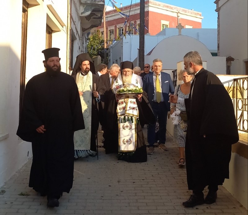 Πλήθος πιστών από την Λέρο στον πρώτο εορτασμό της Οσίας Γερόντισσας Γαβριήλιας της Κωνσταντινουπολίτιδος