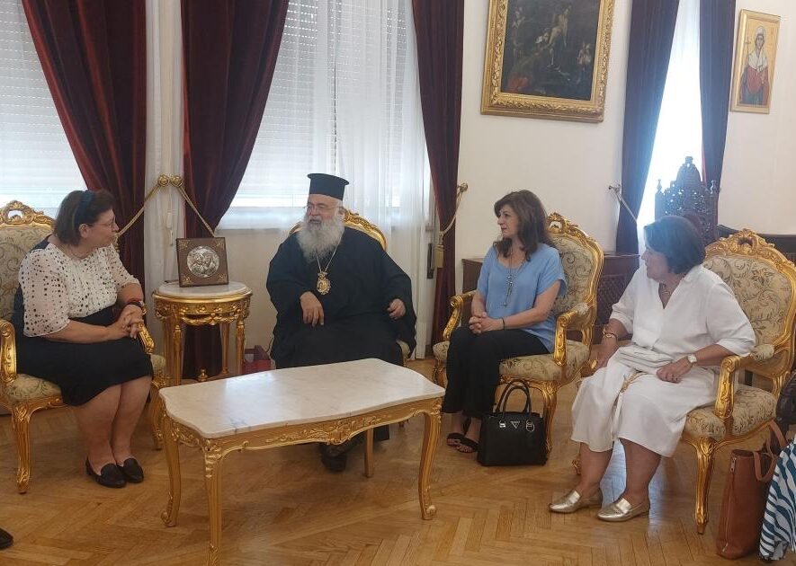 Συνάντηση Αρχιεπισκόπου Κύπρου Γεώργιου με την Υπουργό Πολιτισμού της Ελλάδας