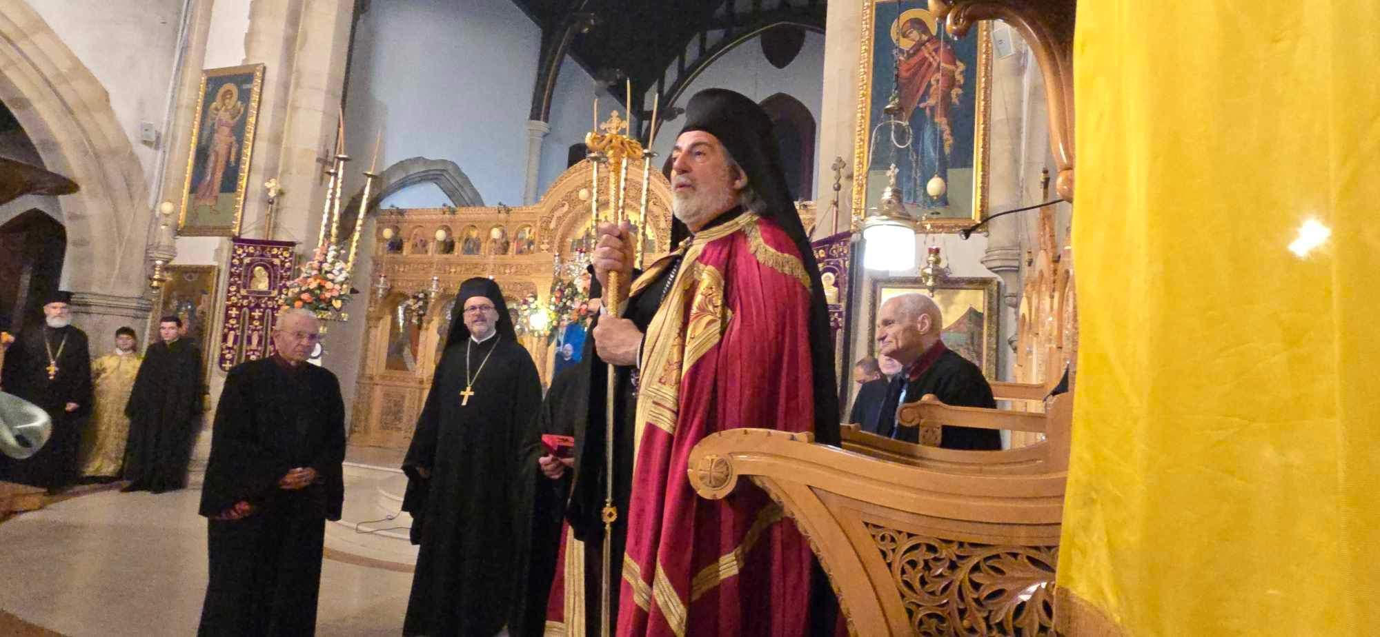 Η Ιερά Μνήμη του Αγίου ενδόξου Μεγαλομάρτυρος Δημητρίου του Μυροβλύτη στο Βόρειο Λονδίνο  Archbishop Nikitas Edmontos St Demetrios (4)