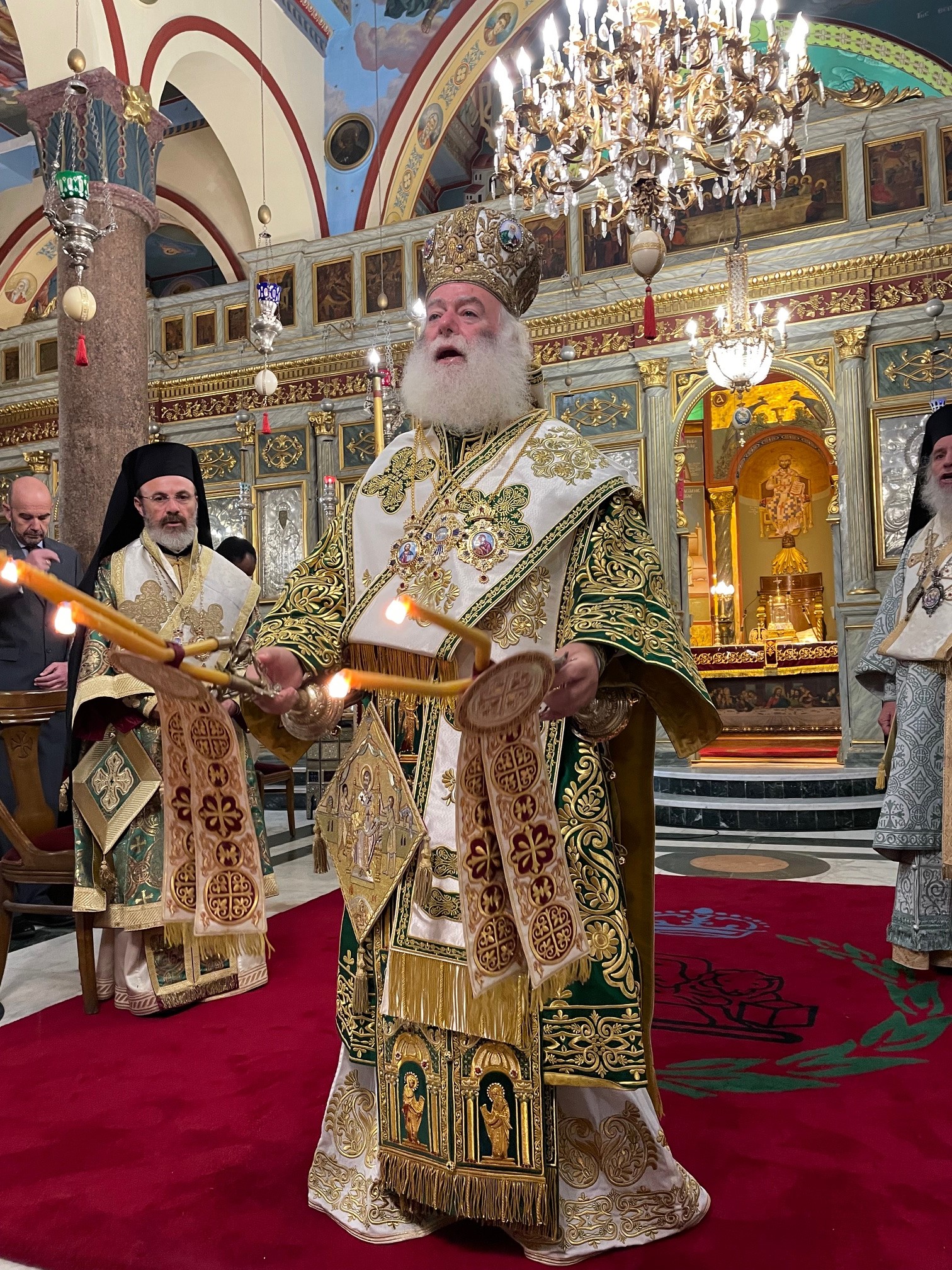 Λαμπρά εορτάστηκε η εορτή του Οσίου Σάββα του Ηγιασμένου στο Πατριαρχείο Αλεξανδρείας (Φωτογραφίες) osios_savvas_patriarxeio_adologala (2)