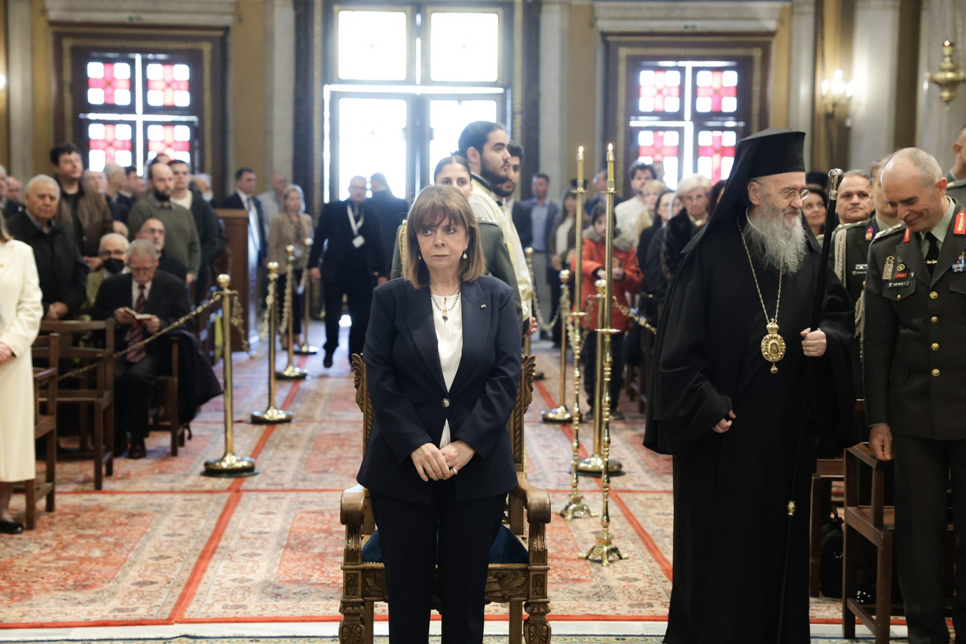 Η ΠτΔ συμμετείχε στη Συνοδική Θεία Λειτουργία για την Κυριακή της Ορθοδοξίας - Παρέθεσε γεύμα στο Προεδρικό