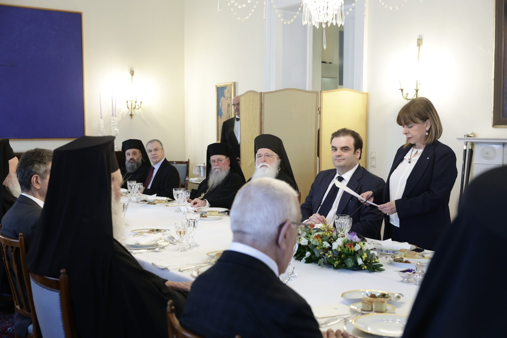 Η ΠτΔ συμμετείχε στη Συνοδική Θεία Λειτουργία για την Κυριακή της Ορθοδοξίας - Παρέθεσε γεύμα στο Προεδρικό