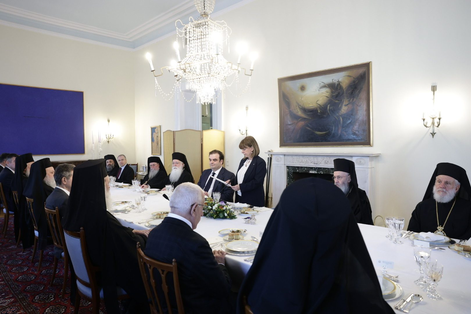 Η ΠτΔ συμμετείχε στη Συνοδική Θεία Λειτουργία για την Κυριακή της Ορθοδοξίας - Παρέθεσε γεύμα στο Προεδρικό