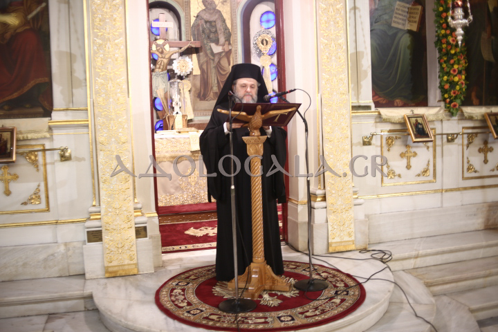 Αθήνα: Ο Μητροπολίτης Ναυπάκτου Ιερόθεος στον πανηγυρίζοντα Άγιο Παύλο της οδού Ψαρών 