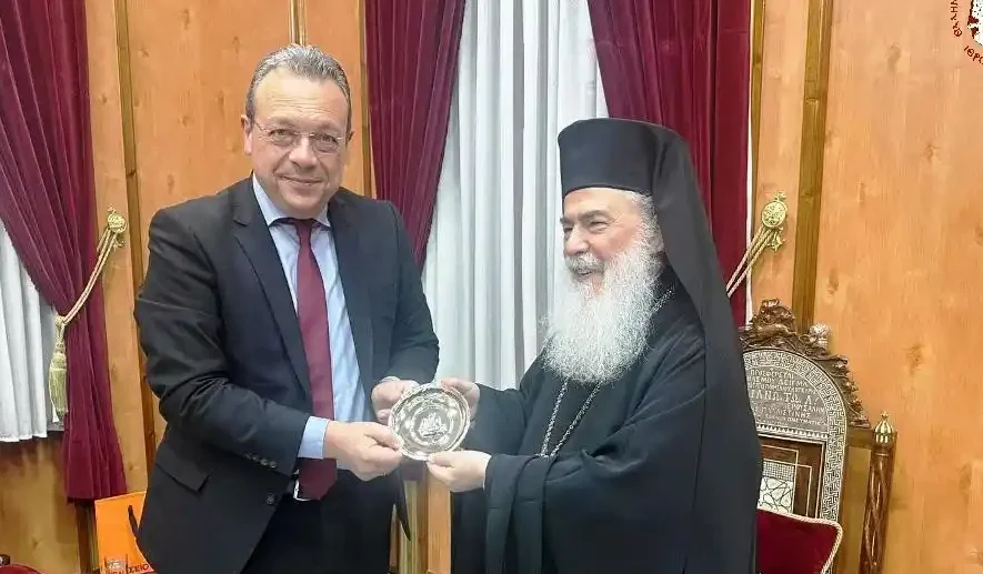 Ο Αρχηγός του ΣΥΡΙΖΑ-ΠΣ επισκέφθηκε τον Πατριάρχη Ιεροσολύμων στους Αγίους Τόπους