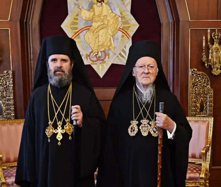 Θερμή υποδοχή του Αρχιεπισκόπου Αλβανίας από τον Οικουμενικό Πατριάρχη στο Φανάρι