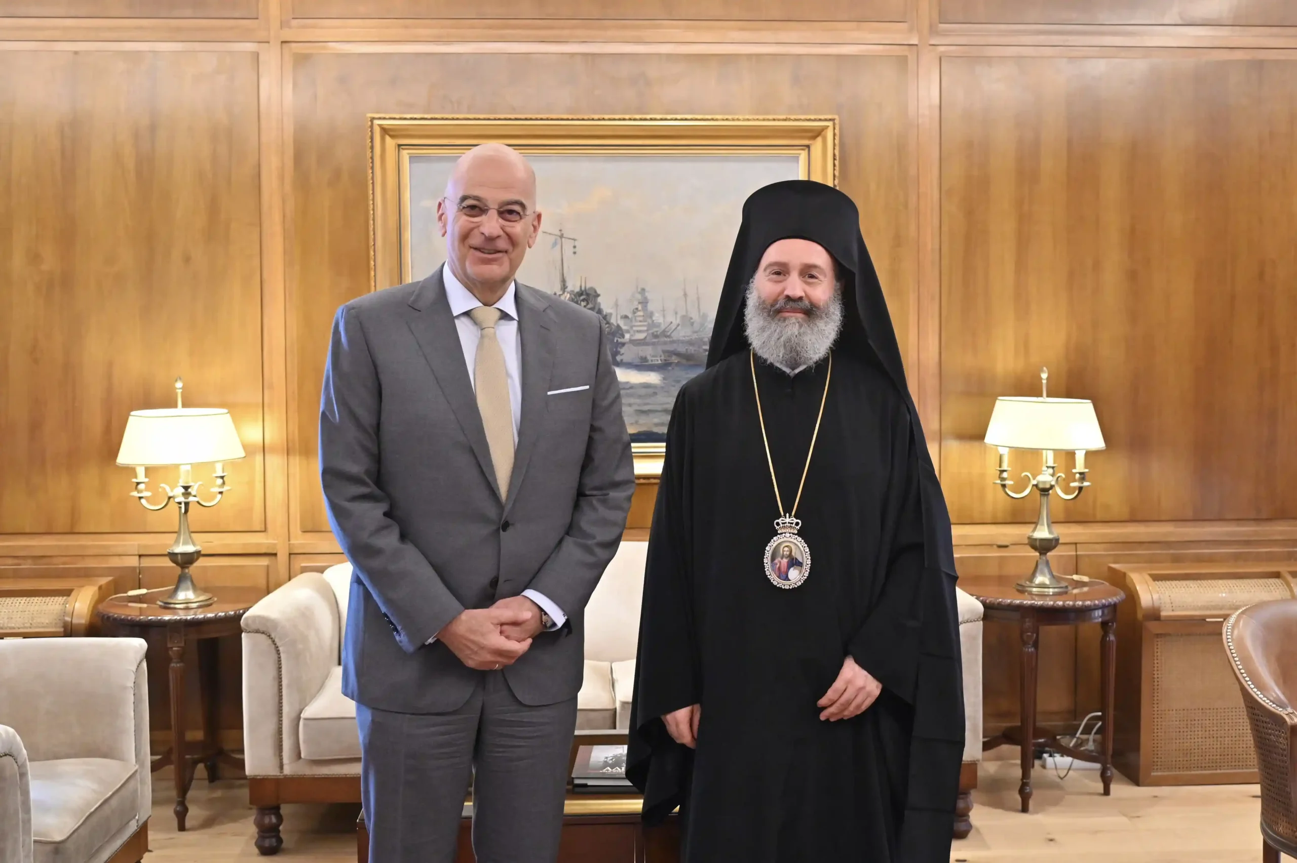 Σειρά επαφών με Υπουργούς είχε ο Αρχιεπίσκοπος Αυστραλίας Μακάριος, στην Αθήνα