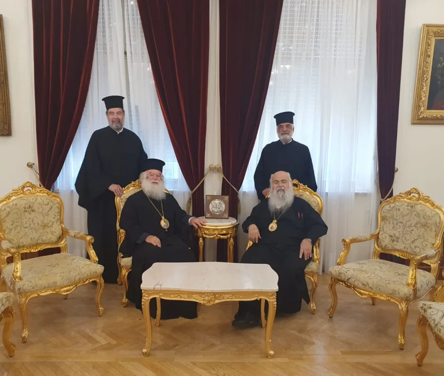 Συνάντηση του πάπα και Πατριάρχη Αλεξανδρείας με τον Προκαθήμενο της Κυπριακής Εκκλησίας, Αρχιεπίσκοπο Γεώργιο στη Λευκωσία